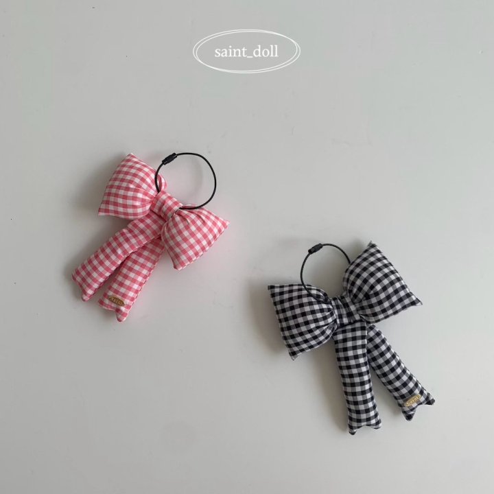 Saint Doll - Korean Children Fashion - #childofig - Check Ribbon Keyring