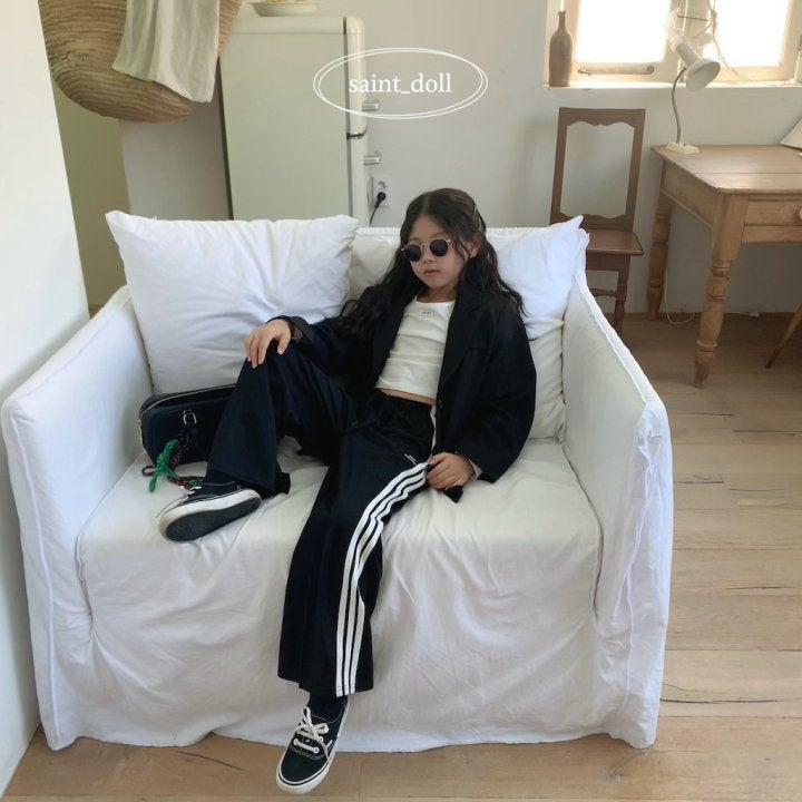 Saint Doll - Korean Children Fashion - #childofig - Three Lines Tape Pants - 6