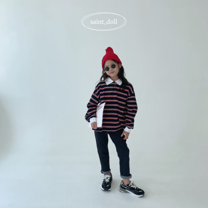 Saint Doll - Korean Children Fashion - #childrensboutique - Colored Collar Sweatshirts - 11