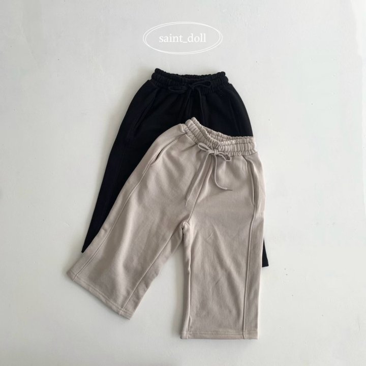 Saint Doll - Korean Children Fashion - #designkidswear - Side Slit Wide Pants with Mom