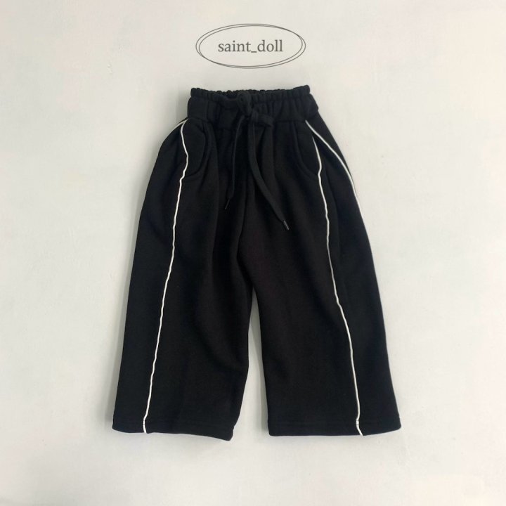 Saint Doll - Korean Children Fashion - #designkidswear - Piping Wide Pants - 5