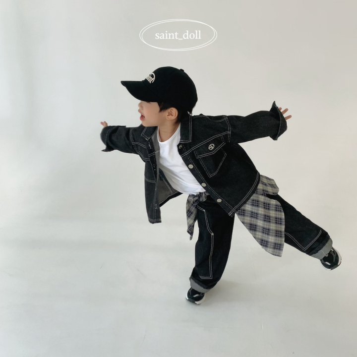 Saint Doll - Korean Children Fashion - #designkidswear - Ribet Denim Pants - 9