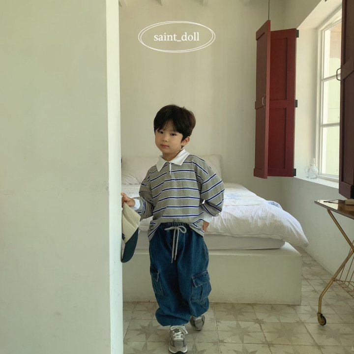 Saint Doll - Korean Children Fashion - #discoveringself - Denim Cargo Pants - 12