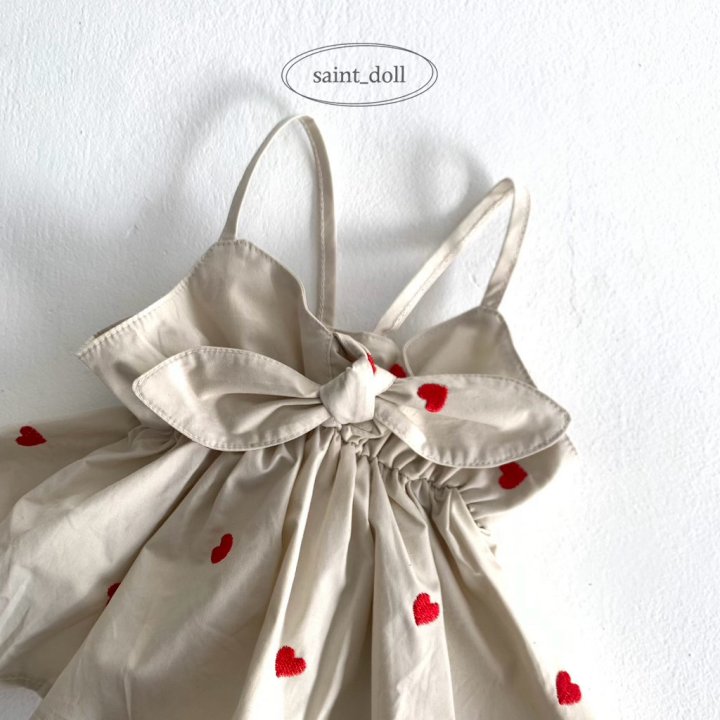 Saint Doll - Korean Children Fashion - #discoveringself - Heart Ribbon Bustier - 3