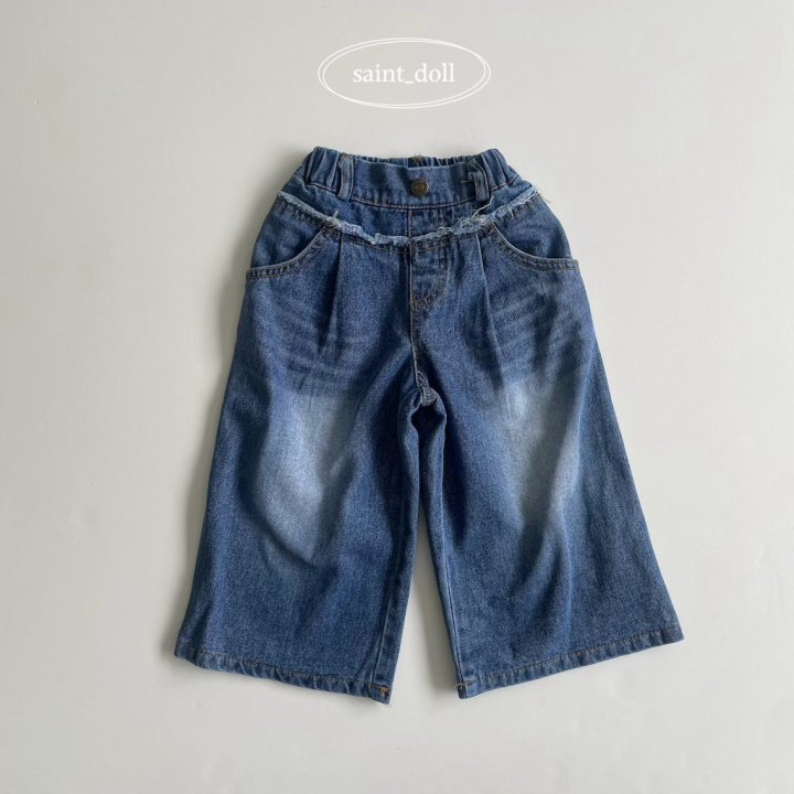 Saint Doll - Korean Children Fashion - #discoveringself - Over Denim Pants with Mom