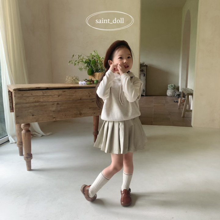 Saint Doll - Korean Children Fashion - #discoveringself - Leather Pleats Skirt - 7