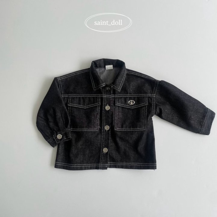 Saint Doll - Korean Children Fashion - #discoveringself - Pocket Denim Jacket