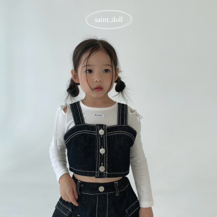 Saint Doll - Korean Children Fashion - #discoveringself - Denim Bustier - 8