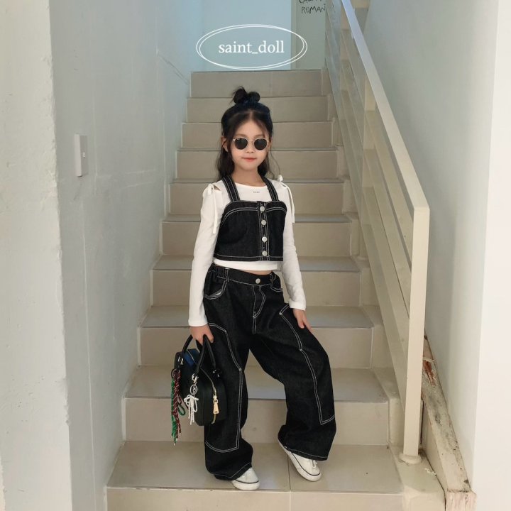 Saint Doll - Korean Children Fashion - #fashionkids - Ribet Denim Pants - 11