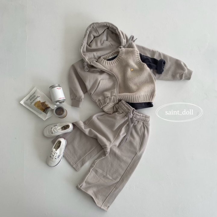 Saint Doll - Korean Children Fashion - #fashionkids - Autumn Hood Zip-up with Mom - 3