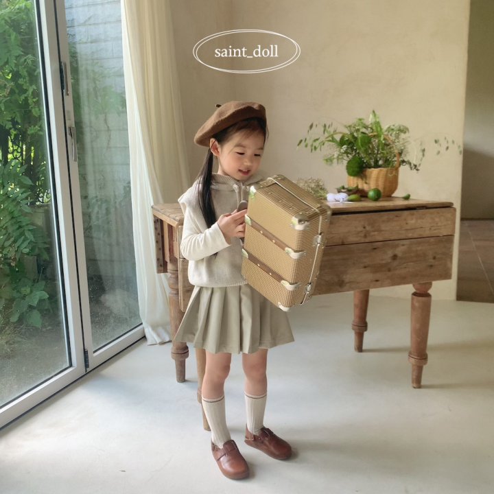 Saint Doll - Korean Children Fashion - #fashionkids - Leather Pleats Skirt - 8