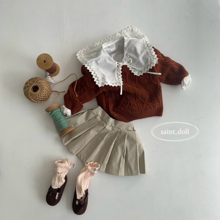 Saint Doll - Korean Children Fashion - #fashionkids - Twist Knit Pullover - 4