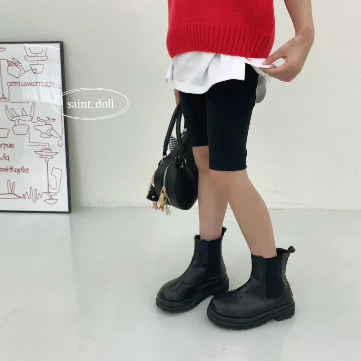 Saint Doll - Korean Children Fashion - #kidsshorts - Logo Short Pants - 5