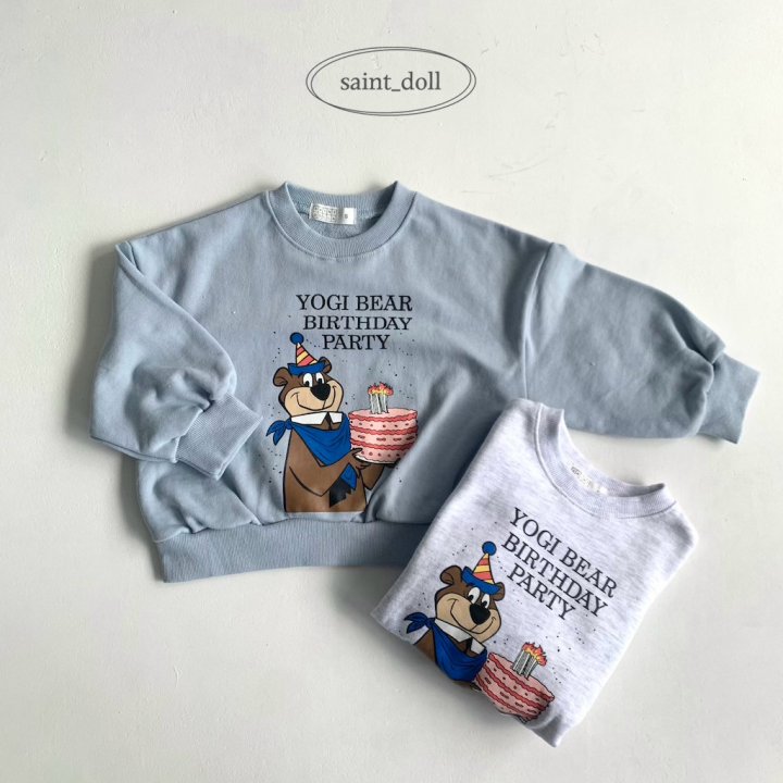 Saint Doll - Korean Children Fashion - #kidsshorts - Happy Bear Sweatshirts