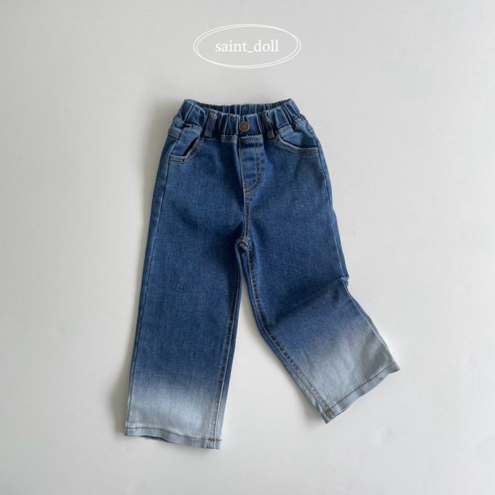 Saint Doll - Korean Children Fashion - #kidsstore - Gradation Denim Pants - 3