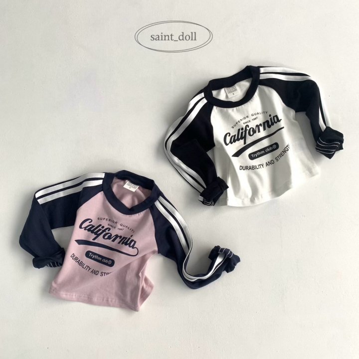 Saint Doll - Korean Children Fashion - #kidsstore - Raglan Colored Tee