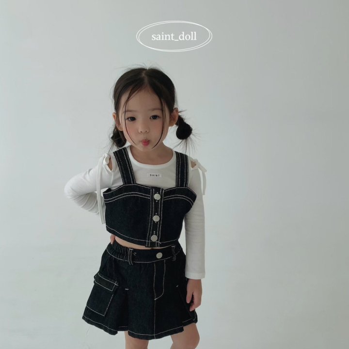 Saint Doll - Korean Children Fashion - #kidsstore - Cargo Stitch Skirt - 12