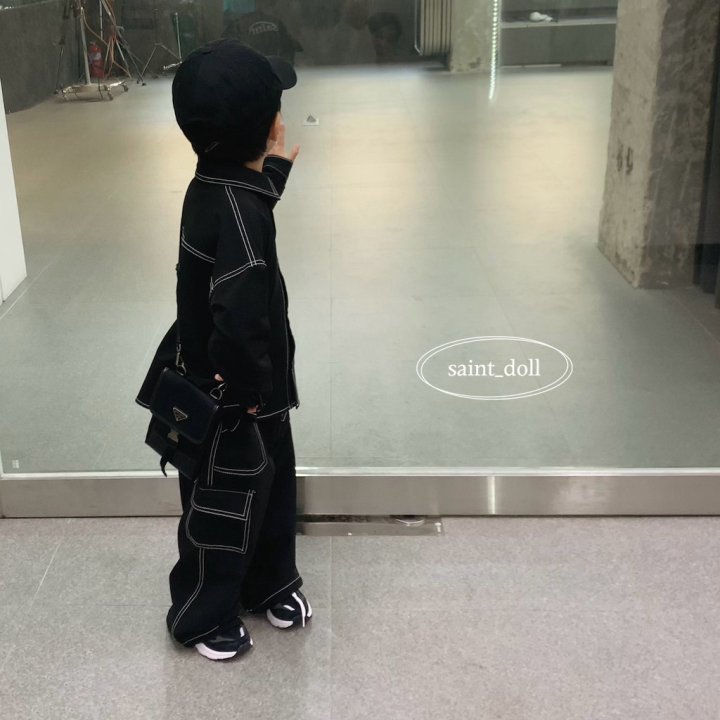 Saint Doll - Korean Children Fashion - #kidzfashiontrend - Stitch Cargo Pants - 7