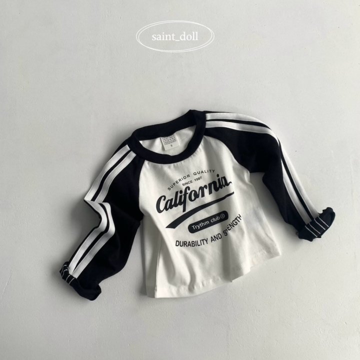 Saint Doll - Korean Children Fashion - #kidzfashiontrend - Raglan Colored Tee - 2