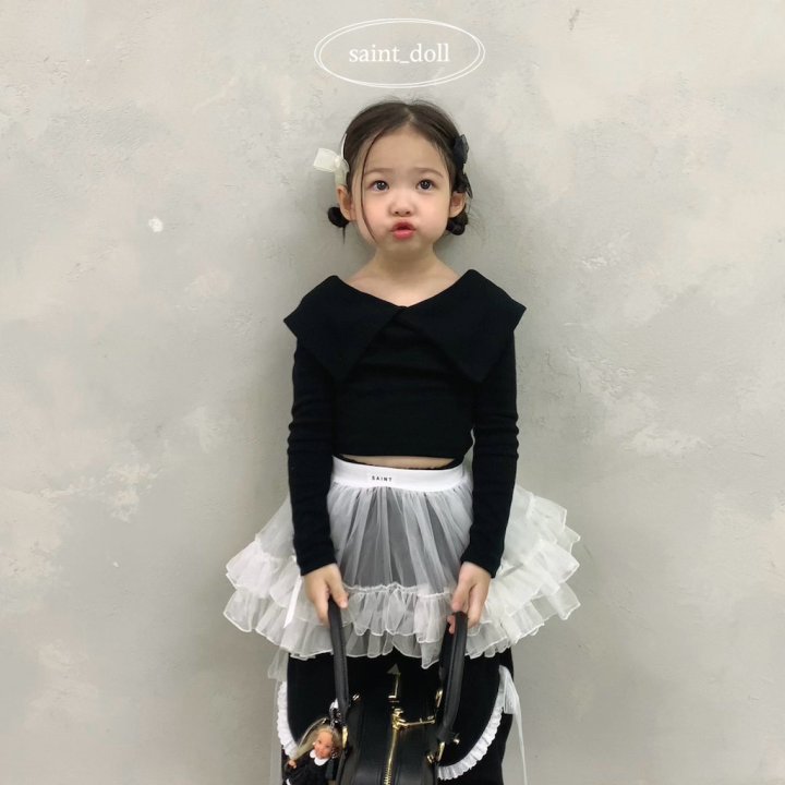 Saint Doll - Korean Children Fashion - #kidsstore - Big Collar Tee - 4