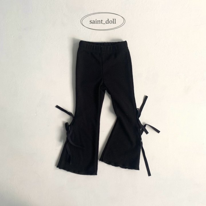 Saint Doll - Korean Children Fashion - #kidzfashiontrend - Ribbon Bootscut Pants - 3