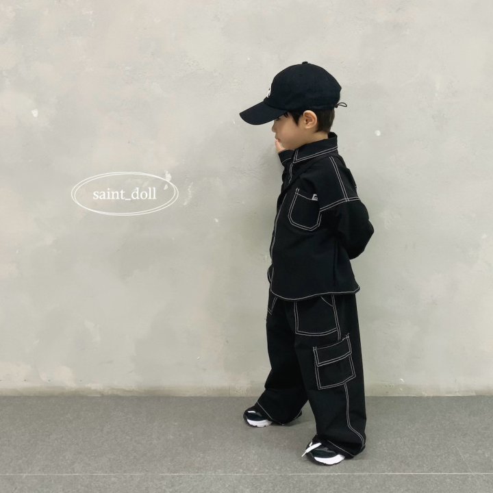 Saint Doll - Korean Children Fashion - #littlefashionista - Stitch Cargo Pants - 9