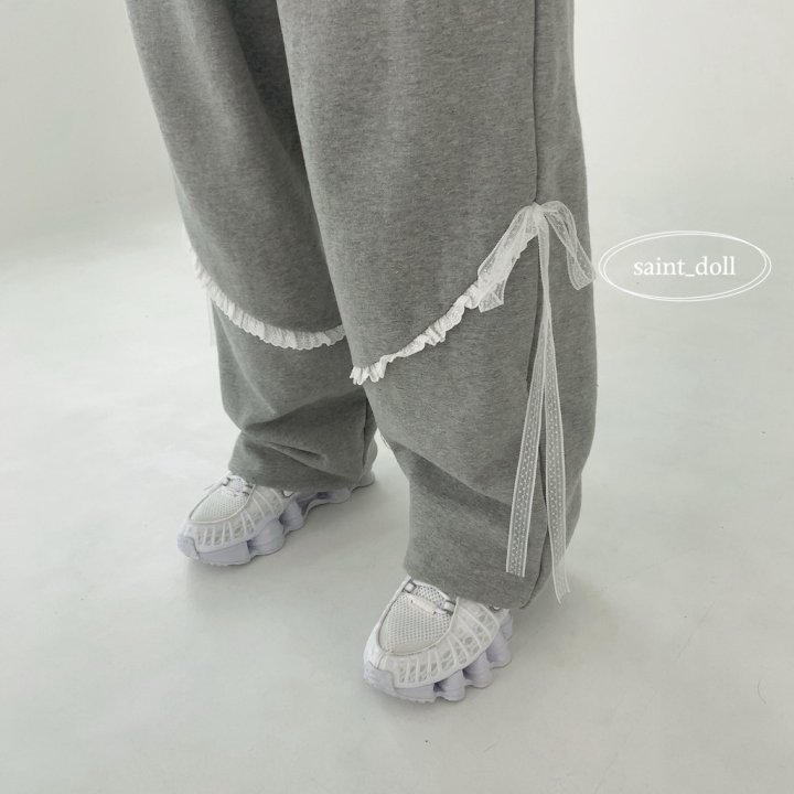 Saint Doll - Korean Children Fashion - #littlefashionista - Lace Ribbon Pants with Mom - 11