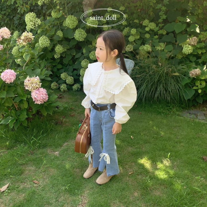 Saint Doll - Korean Children Fashion - #littlefashionista - Ribbon Bootscut Pants - 9