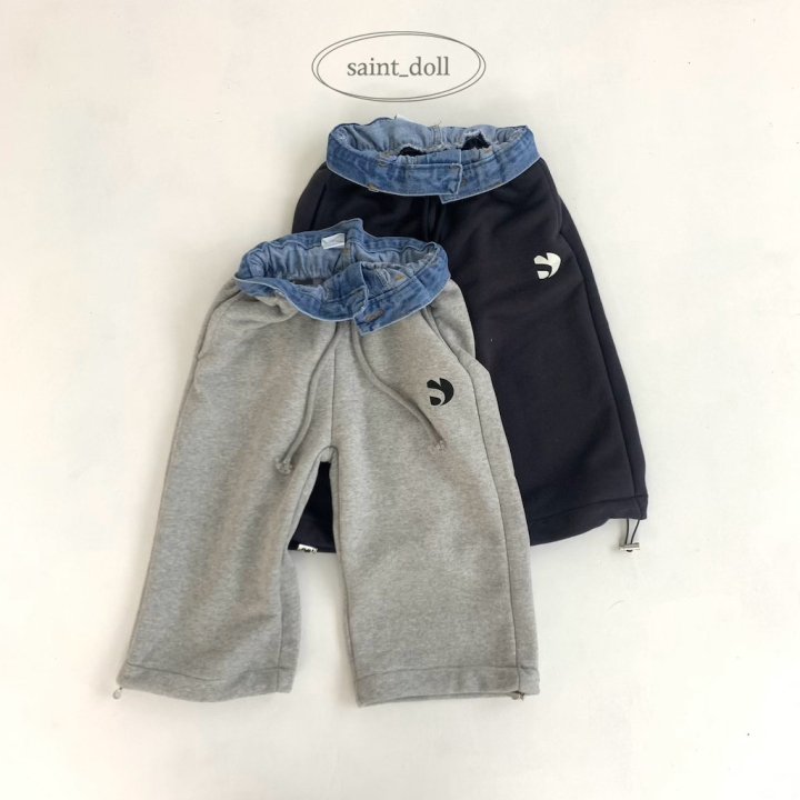 Saint Doll - Korean Children Fashion - #littlefashionista - Denim Colored Pants with Mom