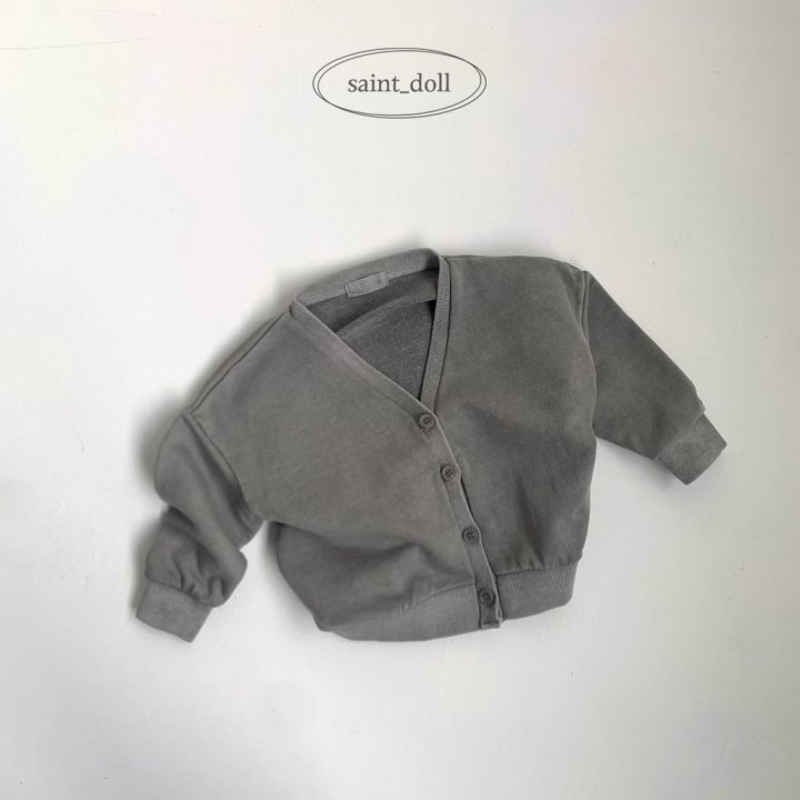 Saint Doll - Korean Children Fashion - #magicofchildhood - Pigment V Neck Cardigan - 3