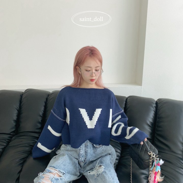 Saint Doll - Korean Children Fashion - #magicofchildhood - I Love Crop Knit Pullover - 5