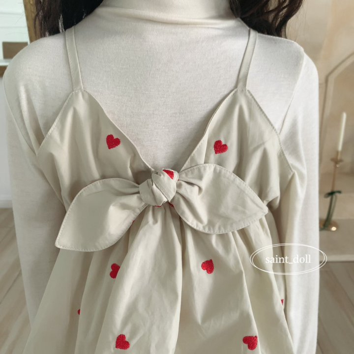 Saint Doll - Korean Children Fashion - #magicofchildhood - Heart Ribbon Bustier - 10