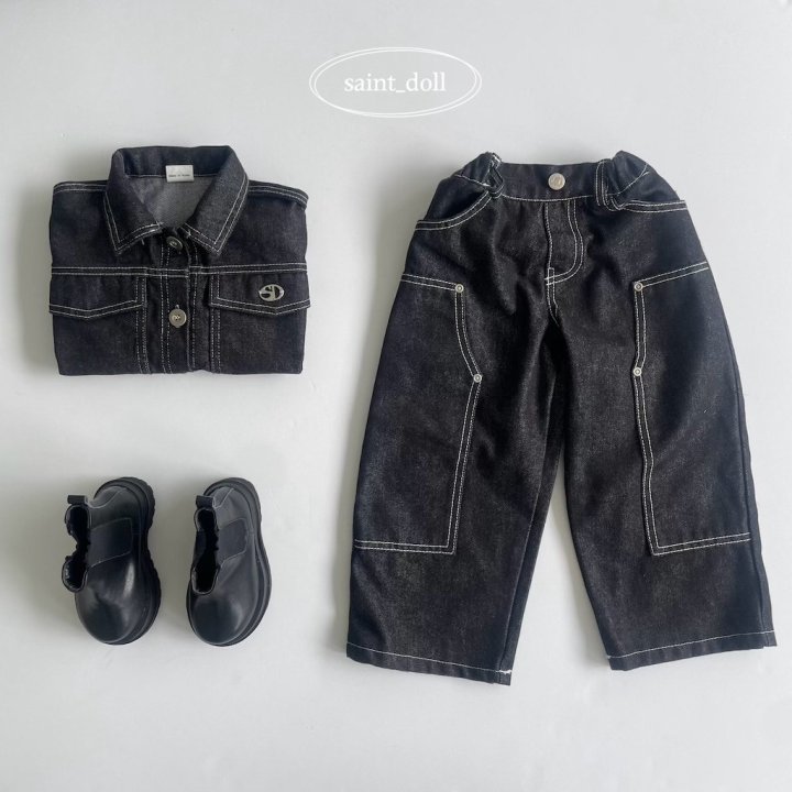 Saint Doll - Korean Children Fashion - #magicofchildhood - Ribet Denim Pants