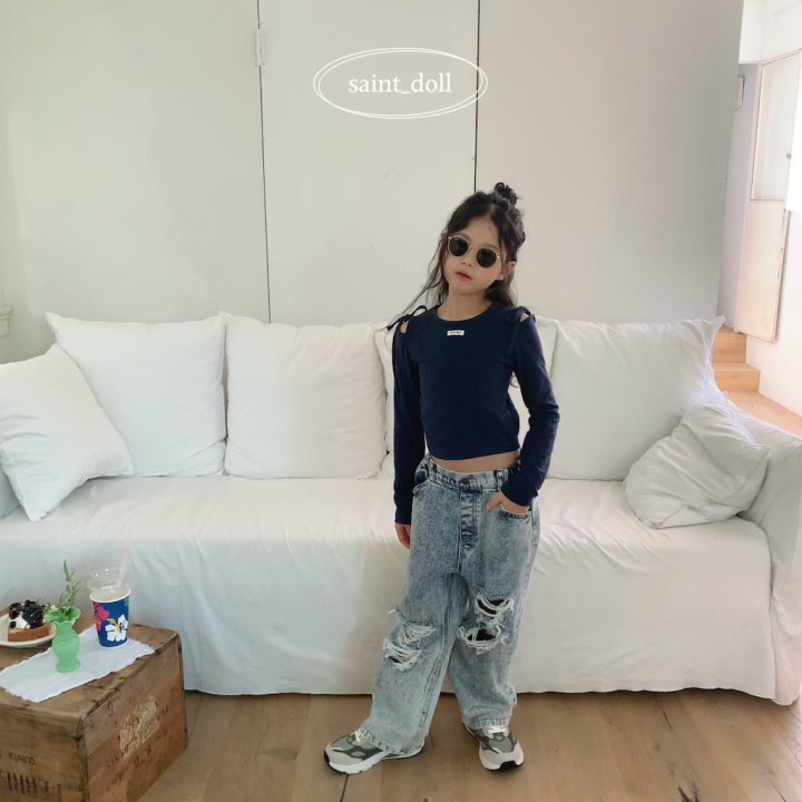 Saint Doll - Korean Children Fashion - #magicofchildhood - Shoulder Slit Tee - 12