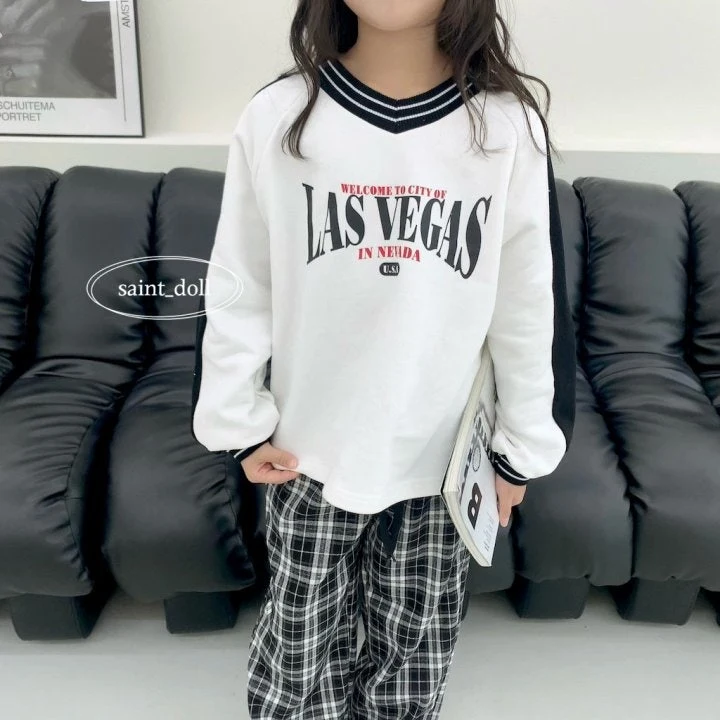 Saint Doll - Korean Children Fashion - #littlefashionista - Overfit V Neck Sweatshirts - 4