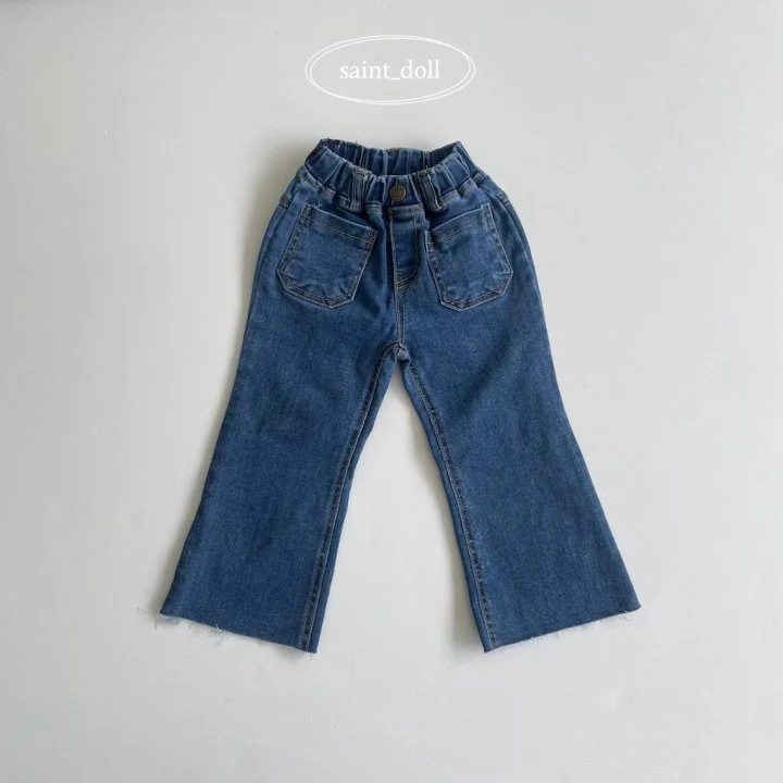 Saint Doll - Korean Children Fashion - #minifashionista - Pocket Bootscut Pants - 2