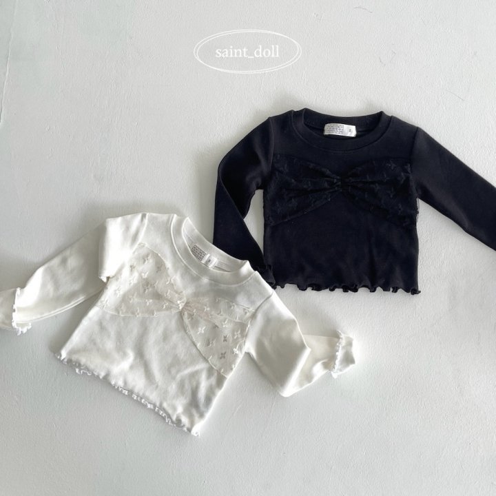 Saint Doll - Korean Children Fashion - #prettylittlegirls - Lace Shirring Tee