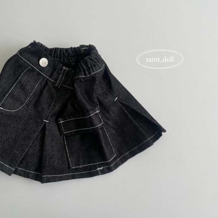 Saint Doll - Korean Children Fashion - #prettylittlegirls - Cargo Stitch Skirt - 2