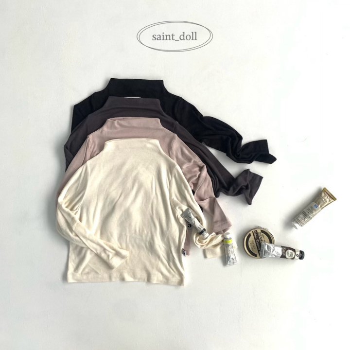 Saint Doll - Korean Children Fashion - #prettylittlegirls - Baisc Turtleneck Tee