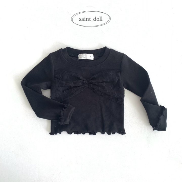 Saint Doll - Korean Children Fashion - #toddlerclothing - Lace Shirring Tee - 4