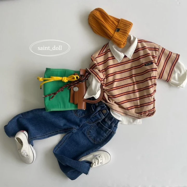 Saint Doll - Korean Children Fashion - #stylishchildhood - Mue Layered Short Sleeve Tee - 3