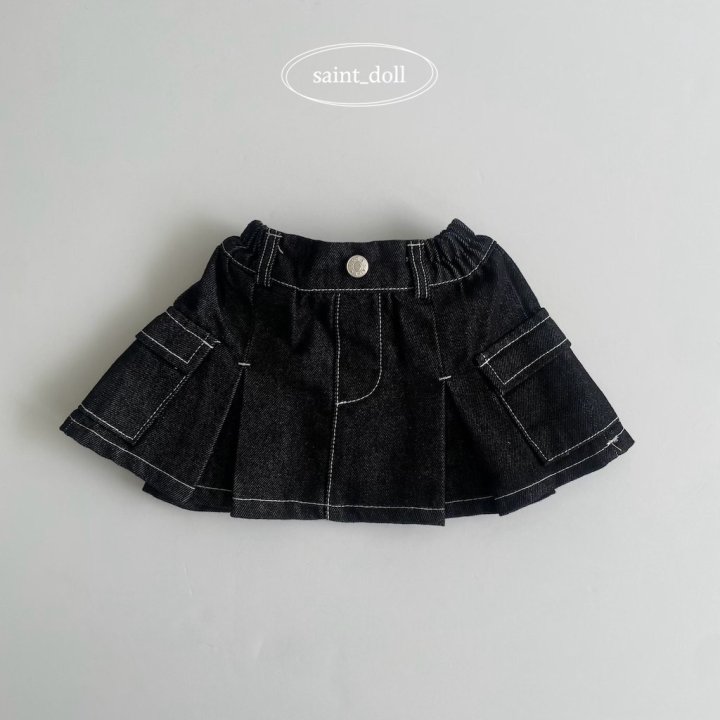 Saint Doll - Korean Children Fashion - #stylishchildhood - Cargo Stitch Skirt - 5