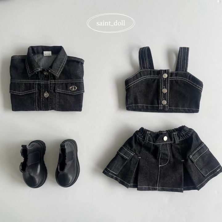 Saint Doll - Korean Children Fashion - #toddlerclothing - Denim Bustier - 4