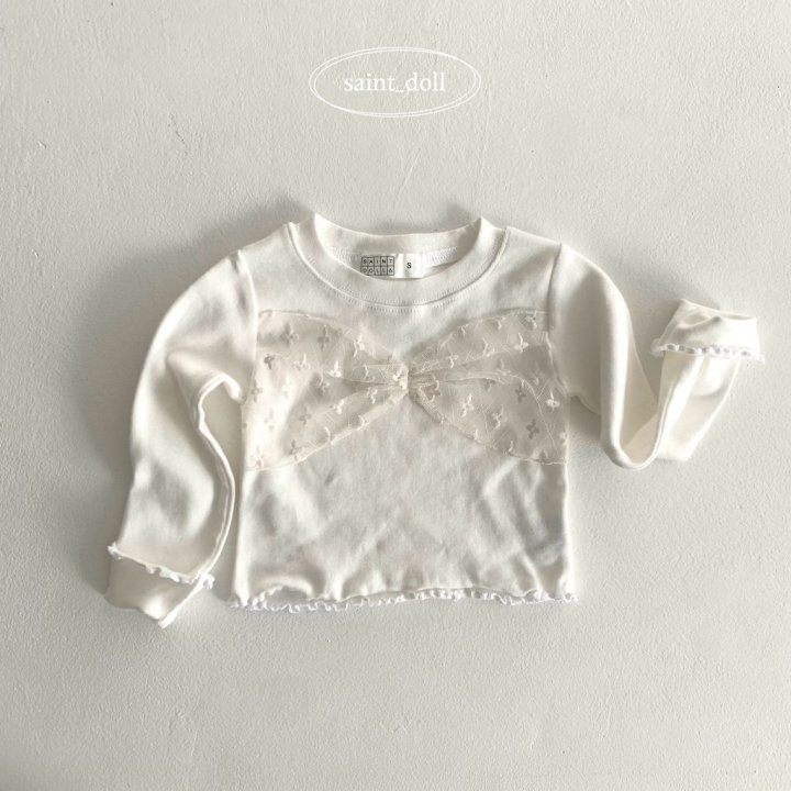 Saint Doll - Korean Children Fashion - #todddlerfashion - Lace Shirring Tee - 2