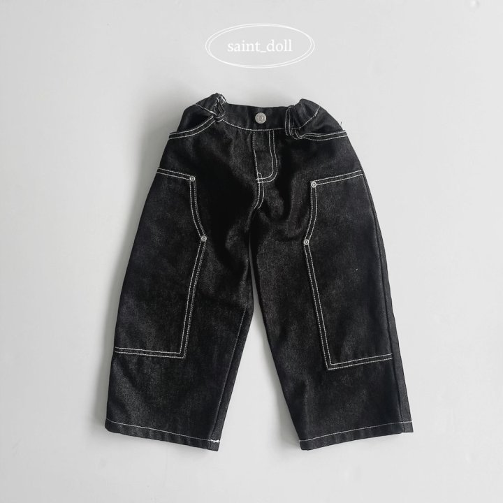 Saint Doll - Korean Children Fashion - #prettylittlegirls - Ribet Denim Pants - 4