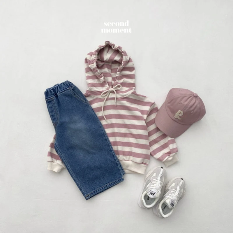 Second Moment - Korean Children Fashion - #Kfashion4kids - Stripe Hoodie - 8