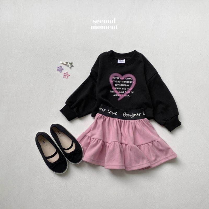 Second Moment - Korean Children Fashion - #kidzfashiontrend - Lettering Heart Crop Tee - 4