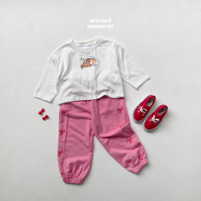 Second Moment - Korean Children Fashion - #Kfashion4kids - Croissant Crop Tee - 12