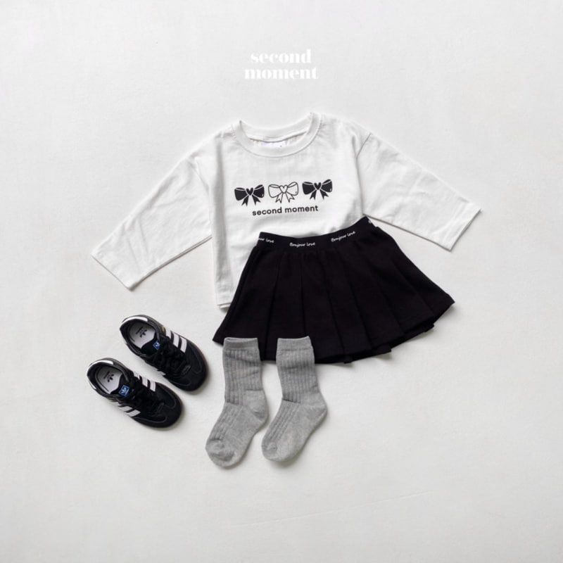 Second Moment - Korean Children Fashion - #Kfashion4kids - Ribbon Crop Tee - 5