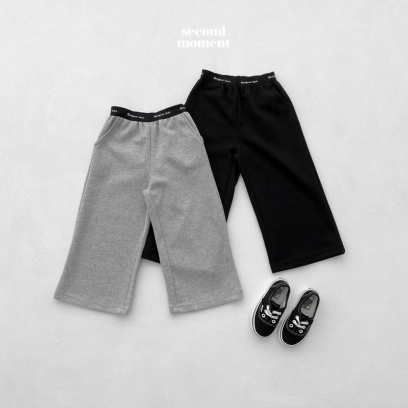 Second Moment - Korean Children Fashion - #Kfashion4kids - Banding Wide Pants